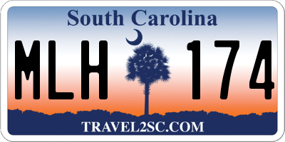 SC license plate MLH174