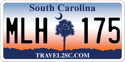 SC license plate MLH175
