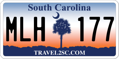 SC license plate MLH177