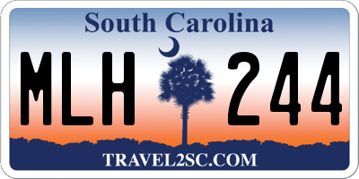 SC license plate MLH244