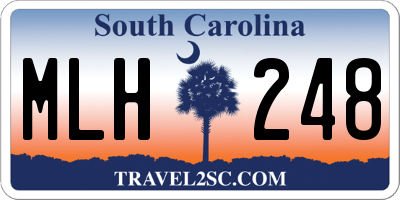 SC license plate MLH248