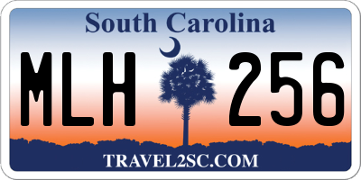 SC license plate MLH256