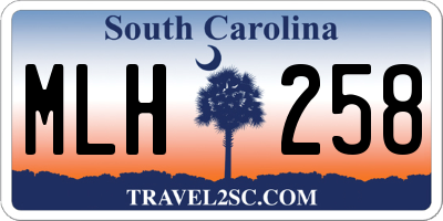 SC license plate MLH258
