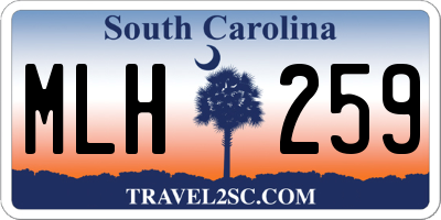 SC license plate MLH259