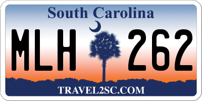 SC license plate MLH262