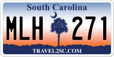 SC license plate MLH271
