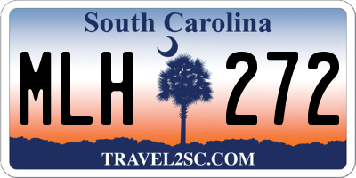SC license plate MLH272