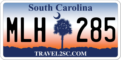SC license plate MLH285