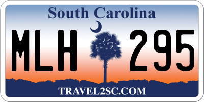 SC license plate MLH295