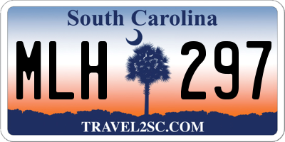 SC license plate MLH297