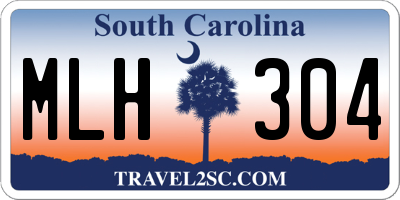 SC license plate MLH304