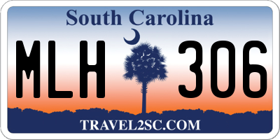 SC license plate MLH306