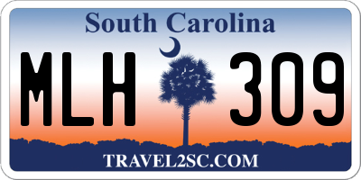SC license plate MLH309