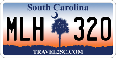 SC license plate MLH320