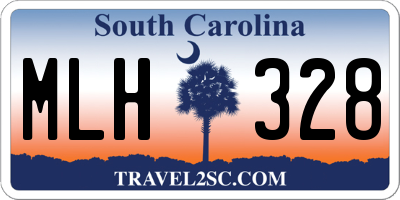 SC license plate MLH328