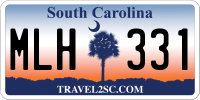 SC license plate MLH331