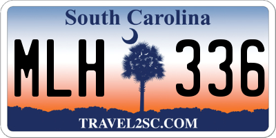 SC license plate MLH336