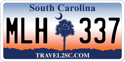SC license plate MLH337