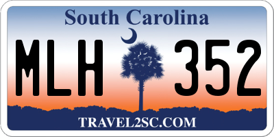 SC license plate MLH352