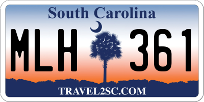 SC license plate MLH361