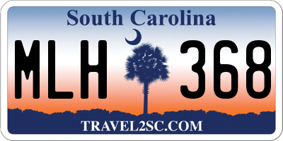 SC license plate MLH368