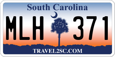 SC license plate MLH371
