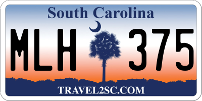 SC license plate MLH375