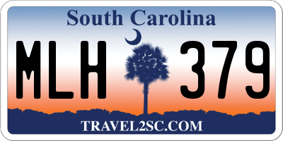 SC license plate MLH379