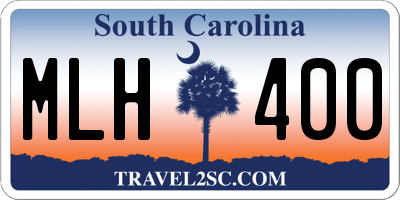 SC license plate MLH400