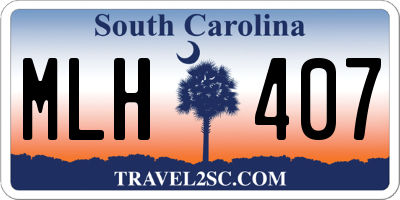 SC license plate MLH407