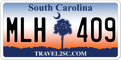 SC license plate MLH409