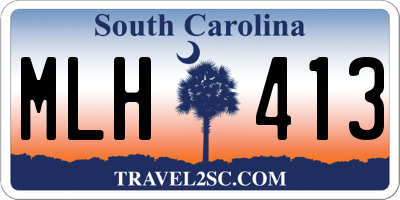 SC license plate MLH413