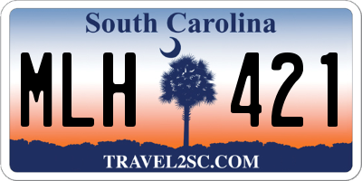 SC license plate MLH421