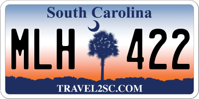 SC license plate MLH422