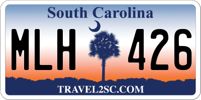 SC license plate MLH426