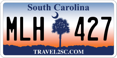 SC license plate MLH427