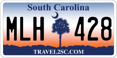 SC license plate MLH428