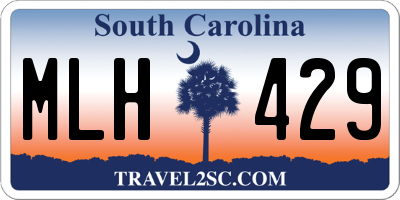 SC license plate MLH429