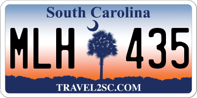 SC license plate MLH435