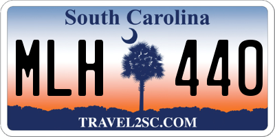 SC license plate MLH440