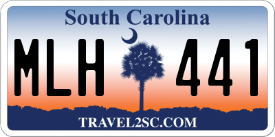 SC license plate MLH441