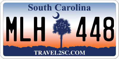SC license plate MLH448