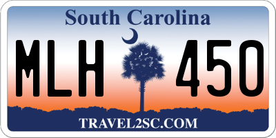 SC license plate MLH450