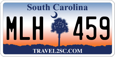 SC license plate MLH459