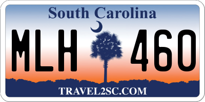 SC license plate MLH460