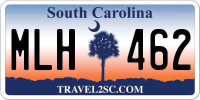 SC license plate MLH462