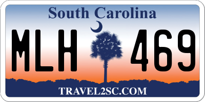 SC license plate MLH469