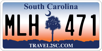 SC license plate MLH471