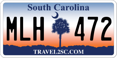 SC license plate MLH472