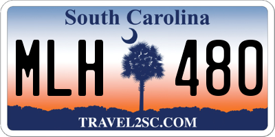 SC license plate MLH480